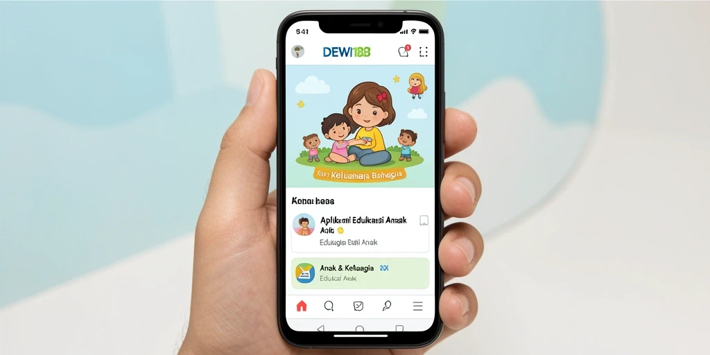 Antarmuka DEWI188 yang menarik untuk pembelajaran anak.