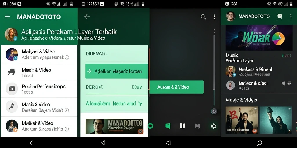Tampilan antarmuka MANADOTOTO saat merekam layar aplikasi.