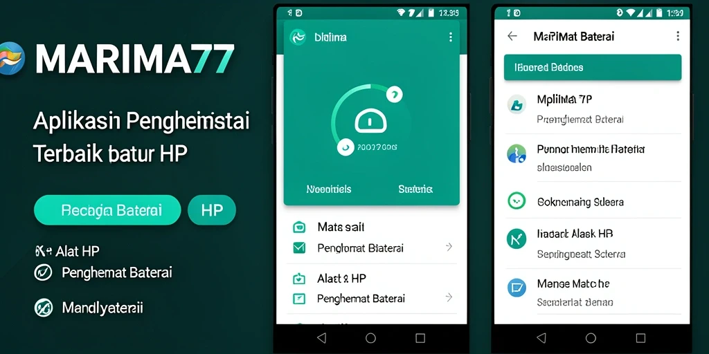 Tampilan antarmuka pengguna MARIMA77 yang menarik dan informatif.