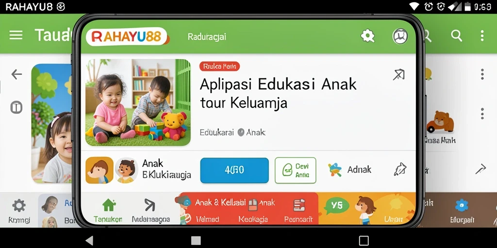 Antarmuka RAHAYU88 yang ramah anak dan interaktif.
